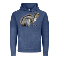 Vintage Denim Gray Squirrel Vintage Hoodie - LillyAllenDesigns