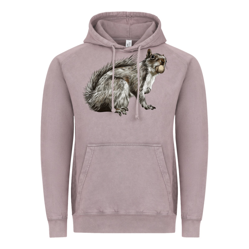 Gray Squirrel Vintage Hoodie by LillyAllenDesigns | Teevron