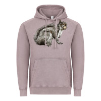 Vintage Zinc Gray Squirrel Vintage Hoodie - LillyAllenDesigns