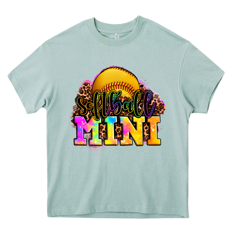 Softball Mini Heavy Core Tee by OliviaCreatesArt | Teevron