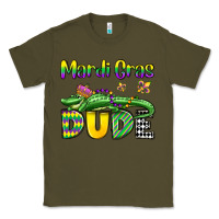 Army Green mardi gras dude alligator olivia Classic Tee - OliviaCreatesArt