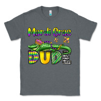Charcoal Heather mardi gras dude alligator olivia Classic Tee - OliviaCreatesArt