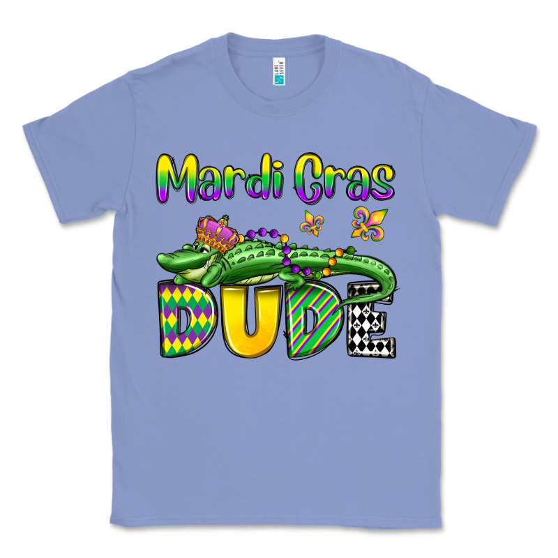 Mardi Gras Dude Alligator Olivia Classic Tee by OliviaCreatesArt | Teevron