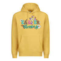 Antique Gold easter blessing with  cross Premium Hoodie - Artiststas