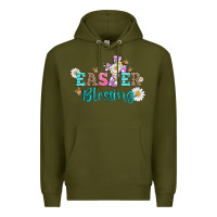 Army Green easter blessing with  cross Premium Hoodie - Artiststas