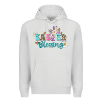 Dove Grey easter blessing with  cross Premium Hoodie - Artiststas