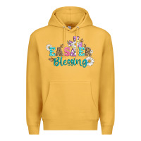 Mustard easter blessing with  cross Premium Hoodie - Artiststas