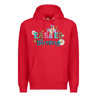 Red easter blessing with  cross Premium Hoodie - Artiststas