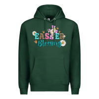 Sports Green easter blessing with  cross Premium Hoodie - Artiststas