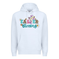 White easter blessing with  cross Premium Hoodie - Artiststas