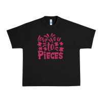 Black love you to pieces Urban Heavy Tee - CowhideDigitalArt