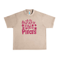 French Oak love you to pieces Urban Heavy Tee - CowhideDigitalArt