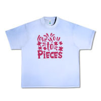 Grape Ice love you to pieces Urban Heavy Tee - CowhideDigitalArt
