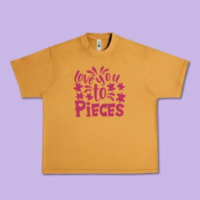 Love You To Pieces Urban Heavy Tee Designed By Cowhidedigitalart