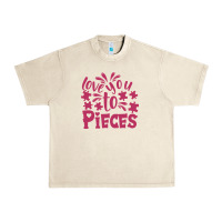 Sandshell love you to pieces Urban Heavy Tee - CowhideDigitalArt