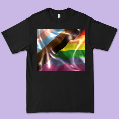 Pride Flag Premium Tee Designed By Fadigitalartstudio
