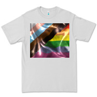 Dove Grey Pride flag Premium Tee - FaDigitalArtStudio