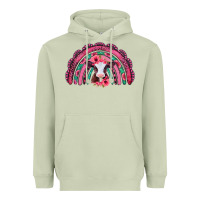 Matcha valentines day pink gemstones baby calf rainbow Heavyweight Hoodie - Jasminsmagicworld