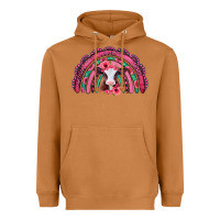 Meerkat valentines day pink gemstones baby calf rainbow Heavyweight Hoodie - Jasminsmagicworld