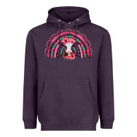 Plum valentines day pink gemstones baby calf rainbow Heavyweight Hoodie - Jasminsmagicworld