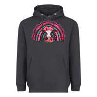 Smoke valentines day pink gemstones baby calf rainbow Heavyweight Hoodie - Jasminsmagicworld