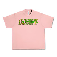 Salmon st. patrick's day lucky with clovers and horseshoe Urban Heavy Tee - RanaPortraitStore