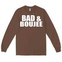 Chestnut bad & boujee Long Sleeve Tee - artisFamous