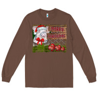 Chestnut merry Christmas pig Long Sleeve Tee - CowhideDigitalArt