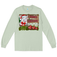 Matcha merry Christmas pig Long Sleeve Tee - CowhideDigitalArt