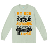 Matcha My Son Is Super Awesome His Stepdad Long Sleeve Tee - artisFamous