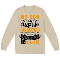 Mushroom My Son Is Super Awesome His Stepdad Long Sleeve Tee - artisFamous