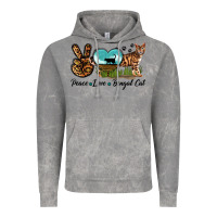 Cloud Rock Peace Love Bengal Cat Vintage Hoodie - LillyAllenDesigns