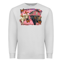 Dove Grey Valentine's day barn and black angus with charolais Premium Sweatshirt - RanaPortraitStore