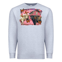 Heather Grey Valentine's day barn and black angus with charolais Premium Sweatshirt - RanaPortraitStore