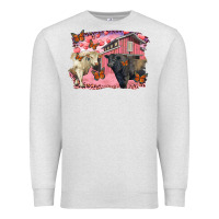 Oatmeal Heather Valentine's day barn and black angus with charolais Premium Sweatshirt - RanaPortraitStore