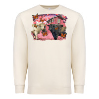 Sandshell Valentine's day barn and black angus with charolais Premium Sweatshirt - RanaPortraitStore