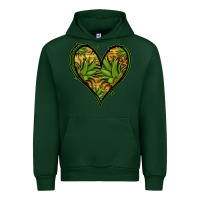 Forest Green pineapple heart Urban Hoodie - Jasminsmagicworld