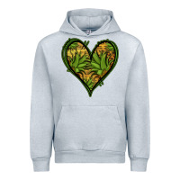Heather Grey pineapple heart Urban Hoodie - Jasminsmagicworld