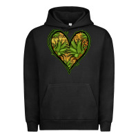 Pigment Black pineapple heart Urban Hoodie - Jasminsmagicworld