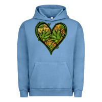 Pigment Pebble Blue pineapple heart Urban Hoodie - Jasminsmagicworld