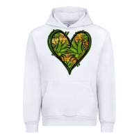 White pineapple heart Urban Hoodie - Jasminsmagicworld