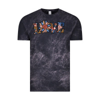 Cloud Black love american sunflower Vintage Tee - BundleAndBundleShop