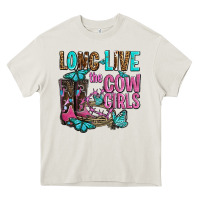 Cream long live the cowgirls olivia Heavy Core Tee - OliviaCreatesArt