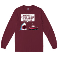 Burgundy polite jaws Long Sleeve Tee - artisFamous