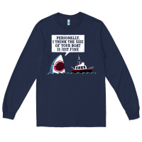 Navy polite jaws Long Sleeve Tee - artisFamous