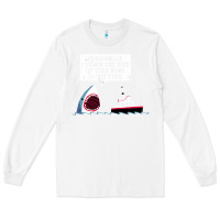 White polite jaws Long Sleeve Tee - artisFamous