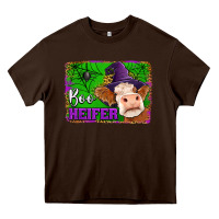 Chocolate Brown boo heifer Heavy Core Tee - Jasminsmagicworld