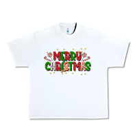 White festive merry christmas greeting Urban Heavy Tee - CowhideDigitalArt