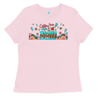 Bubblegum Pink coffe gives me teacher powers libbey glass Ladies Tee - BundleAndBundleShop