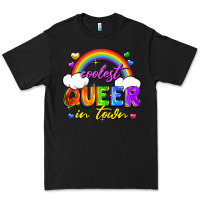 Black Coolest queer in town Premium Tee - FaDigitalArtStudio